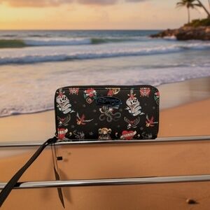Ed Hardy Tattoo Women’s Wallet Wristlet (NWT)